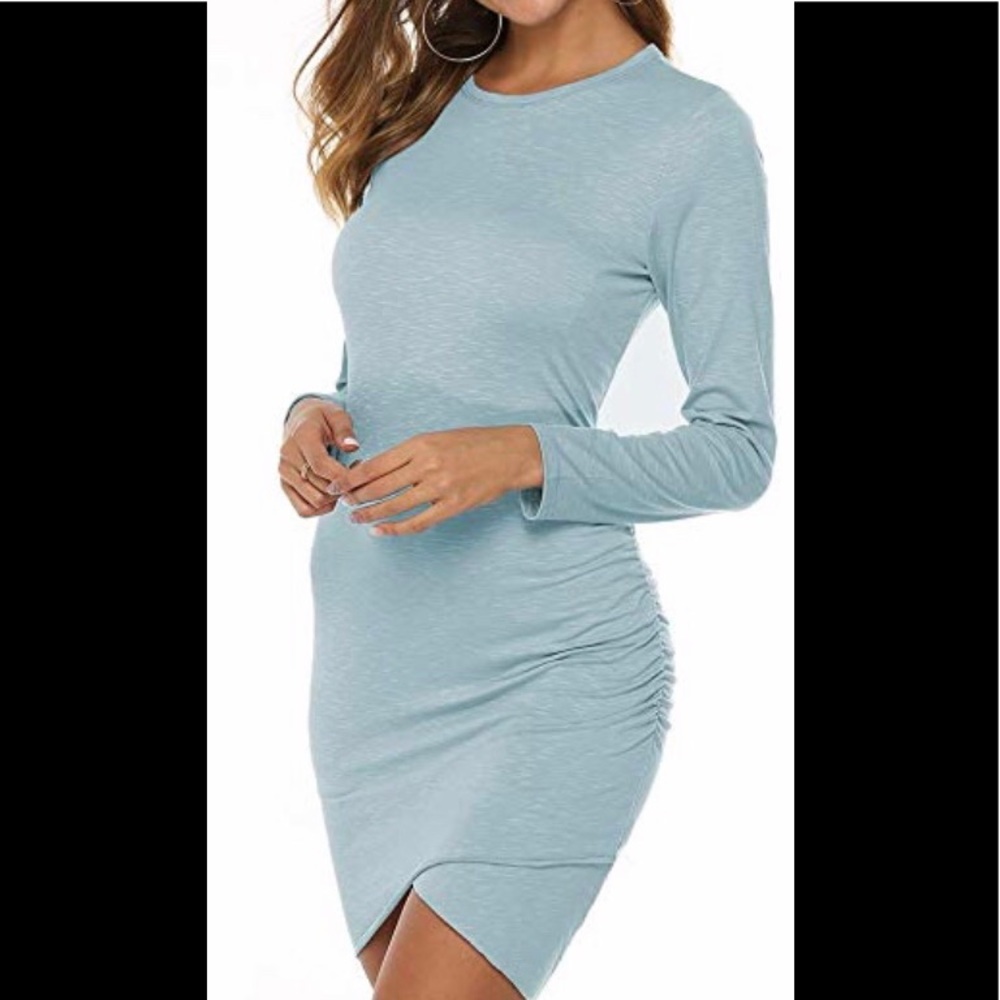 Teal beach casual dress never worn size small